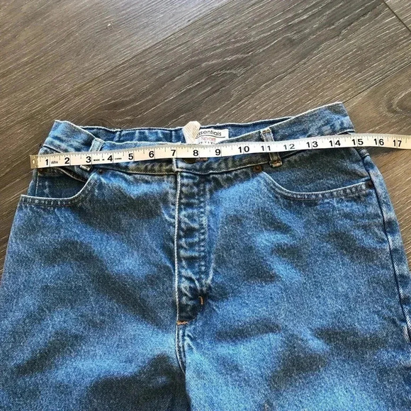 Vintage 90s High Waisted Denim Jeans Essentials Sport Denim Jeans Size 12 - Picture 7 of 11
